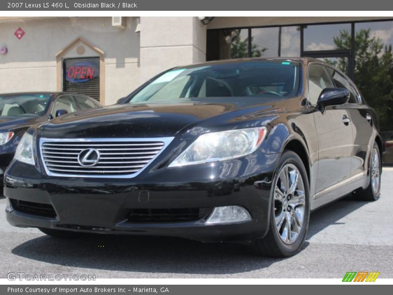 Obsidian Black / Black 2007 Lexus LS 460 L
