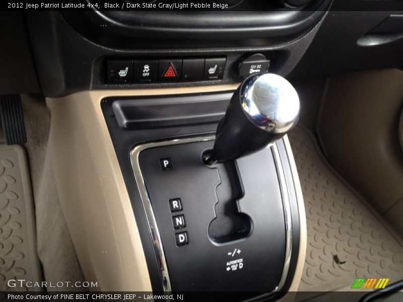 Black / Dark Slate Gray/Light Pebble Beige 2012 Jeep Patriot Latitude 4x4