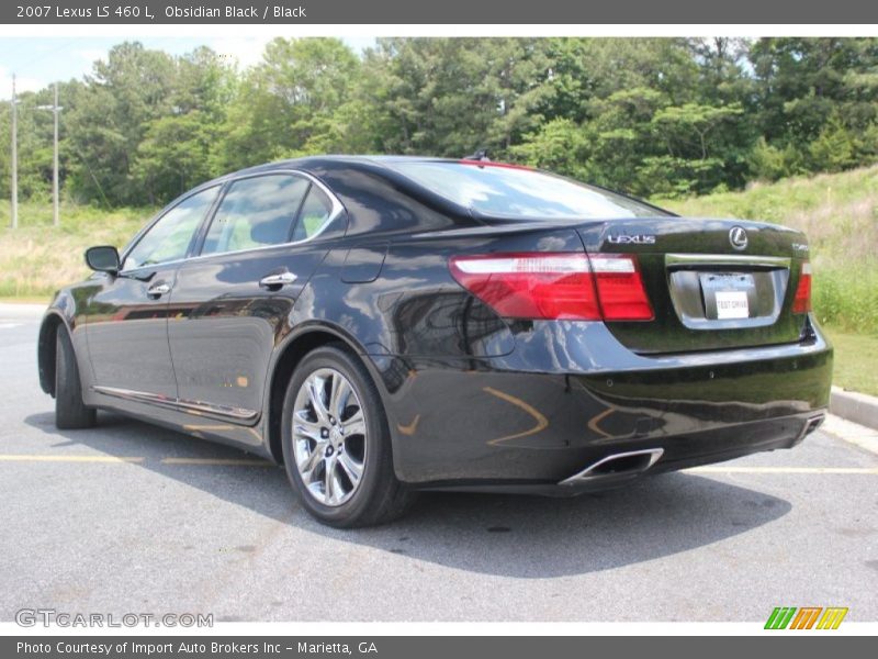 Obsidian Black / Black 2007 Lexus LS 460 L