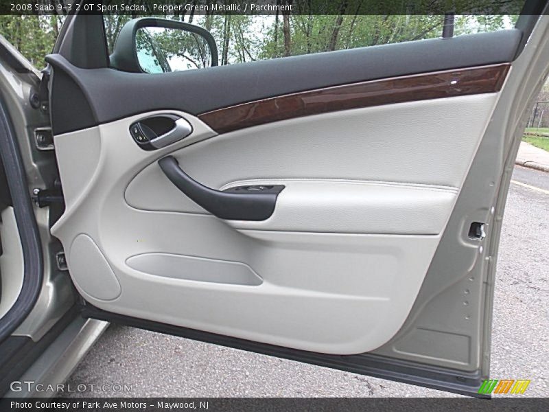 Pepper Green Metallic / Parchment 2008 Saab 9-3 2.0T Sport Sedan