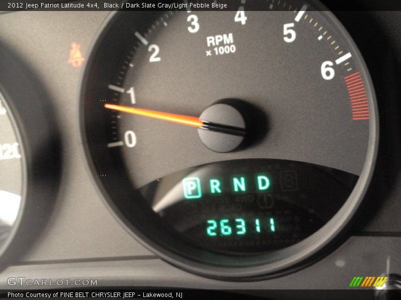 Black / Dark Slate Gray/Light Pebble Beige 2012 Jeep Patriot Latitude 4x4