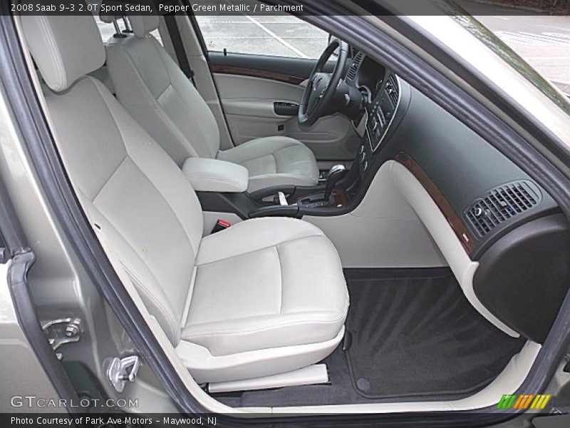 Pepper Green Metallic / Parchment 2008 Saab 9-3 2.0T Sport Sedan