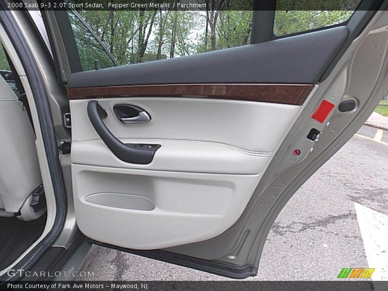 Pepper Green Metallic / Parchment 2008 Saab 9-3 2.0T Sport Sedan