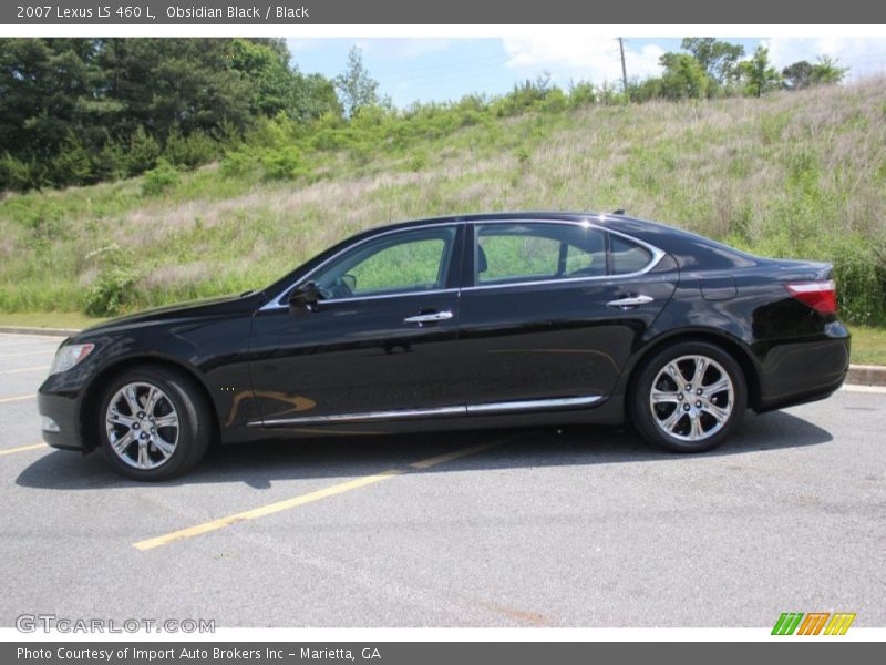 Obsidian Black / Black 2007 Lexus LS 460 L