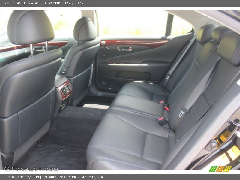 Obsidian Black / Black 2007 Lexus LS 460 L