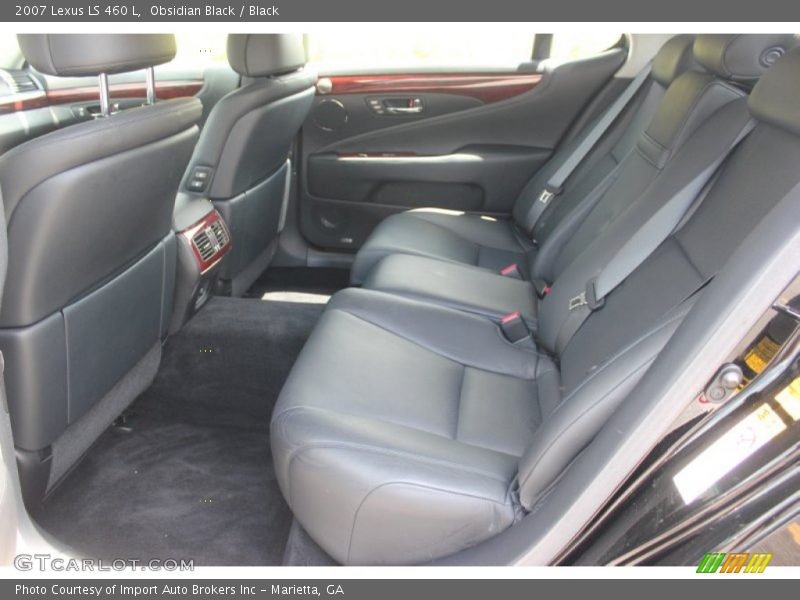 Obsidian Black / Black 2007 Lexus LS 460 L