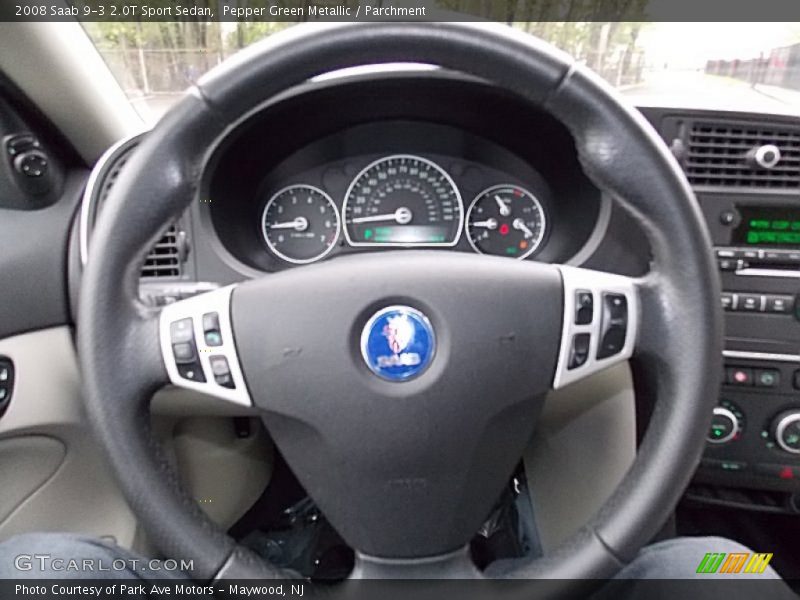 Pepper Green Metallic / Parchment 2008 Saab 9-3 2.0T Sport Sedan