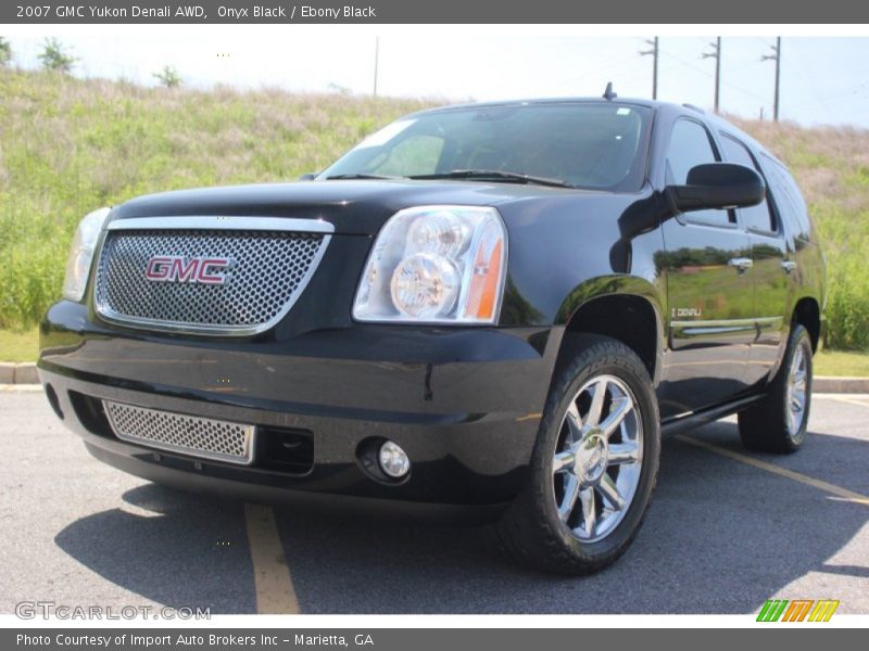 Onyx Black / Ebony Black 2007 GMC Yukon Denali AWD