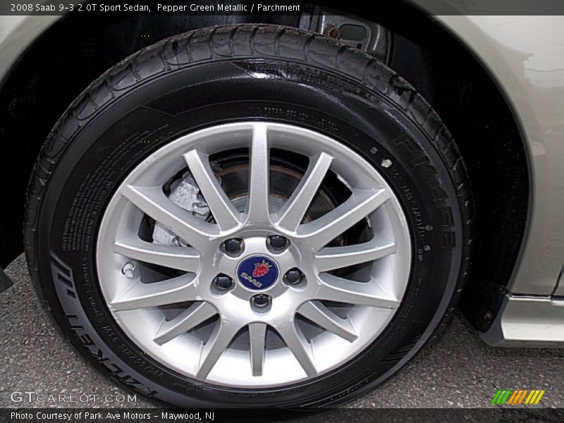 Pepper Green Metallic / Parchment 2008 Saab 9-3 2.0T Sport Sedan