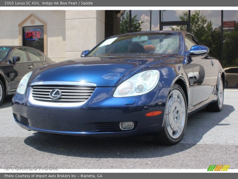 Indigo Ink Blue Pearl / Saddle 2003 Lexus SC 430