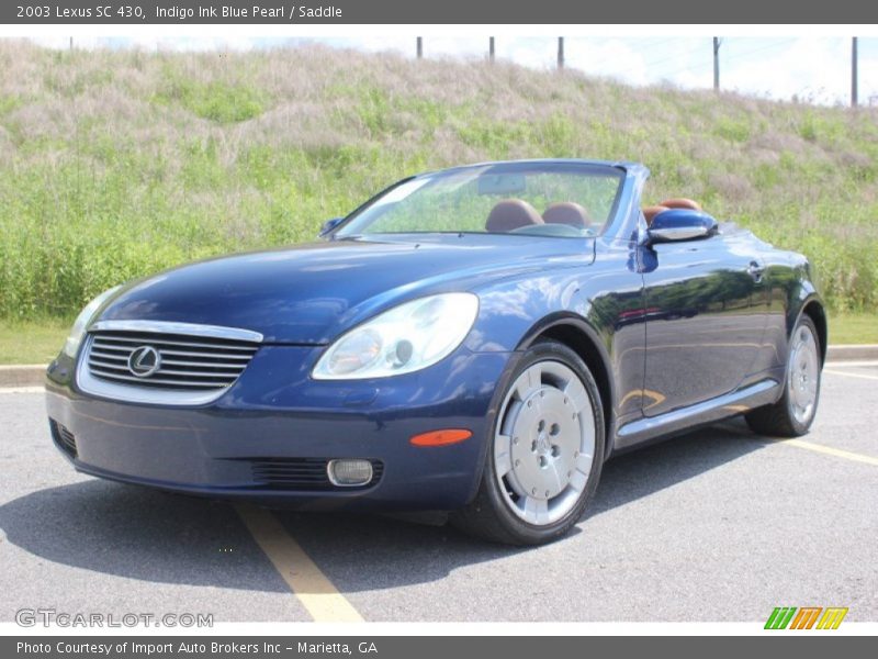 Indigo Ink Blue Pearl / Saddle 2003 Lexus SC 430