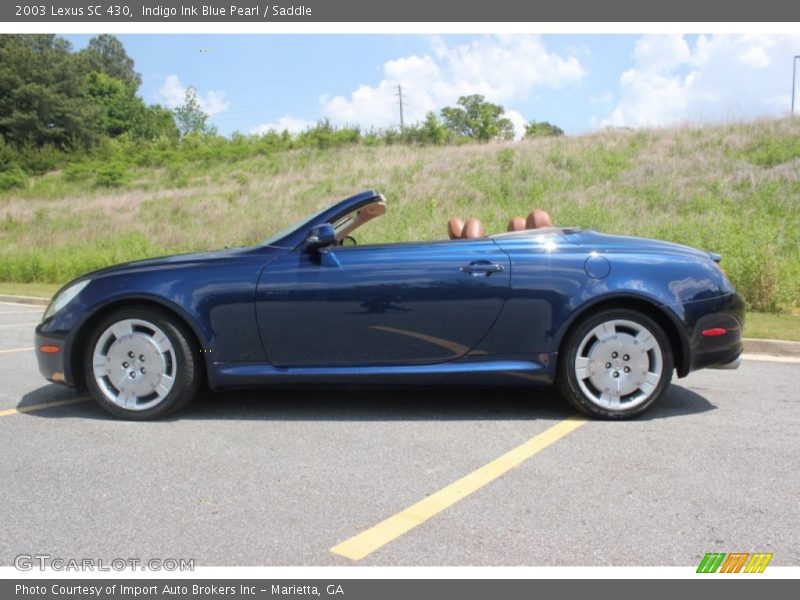 Indigo Ink Blue Pearl / Saddle 2003 Lexus SC 430