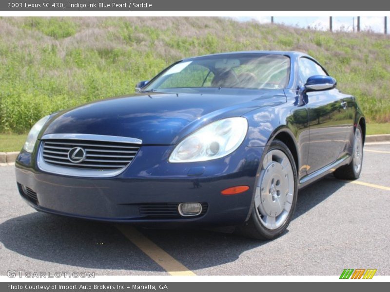 Indigo Ink Blue Pearl / Saddle 2003 Lexus SC 430