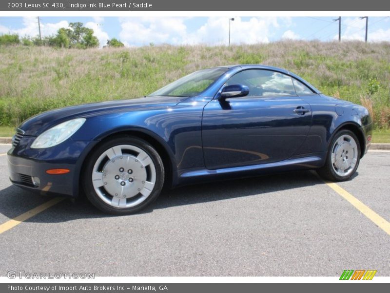 Indigo Ink Blue Pearl / Saddle 2003 Lexus SC 430