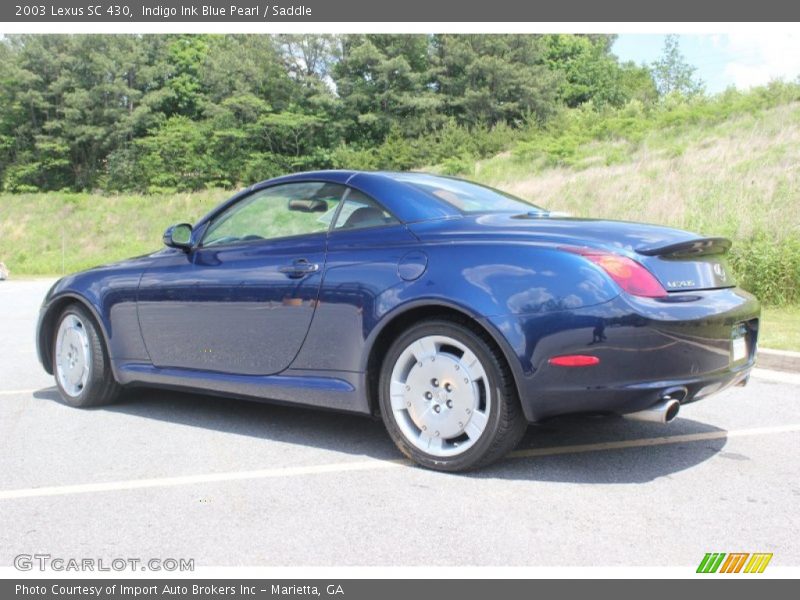 Indigo Ink Blue Pearl / Saddle 2003 Lexus SC 430