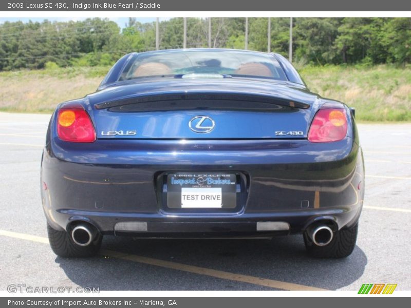 Indigo Ink Blue Pearl / Saddle 2003 Lexus SC 430