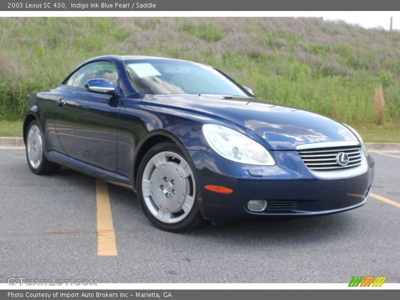 Indigo Ink Blue Pearl / Saddle 2003 Lexus SC 430