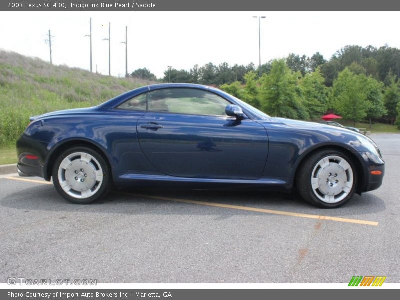 Indigo Ink Blue Pearl / Saddle 2003 Lexus SC 430