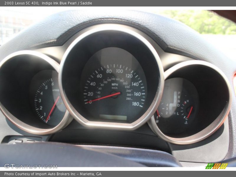 Indigo Ink Blue Pearl / Saddle 2003 Lexus SC 430