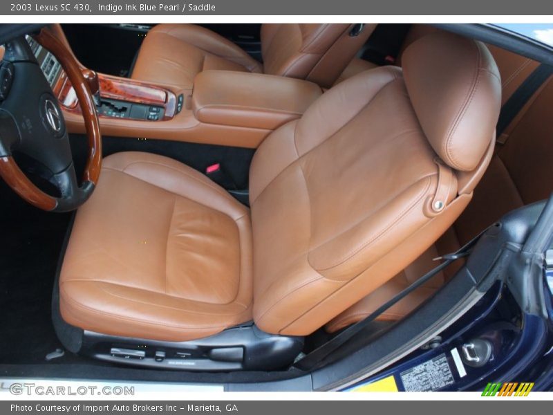Indigo Ink Blue Pearl / Saddle 2003 Lexus SC 430