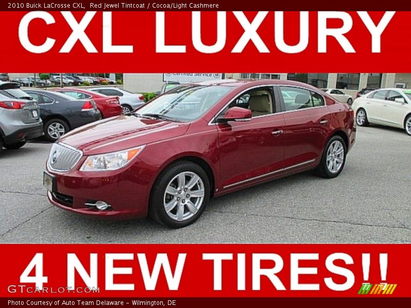 Red Jewel Tintcoat / Cocoa/Light Cashmere 2010 Buick LaCrosse CXL
