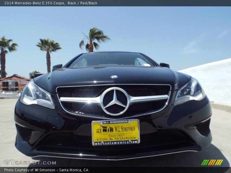 Black / Red/Black 2014 Mercedes-Benz E 350 Coupe