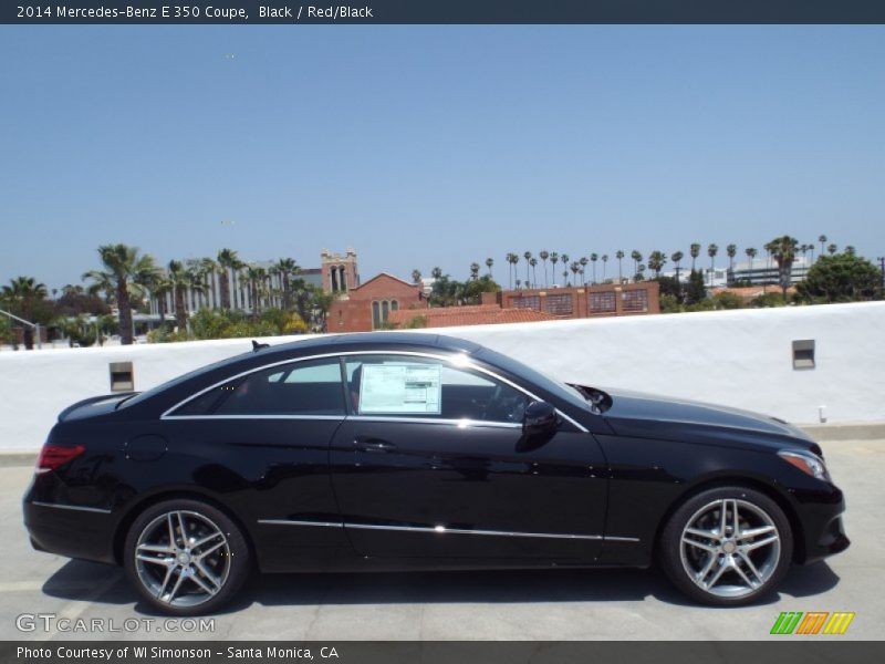 Black / Red/Black 2014 Mercedes-Benz E 350 Coupe