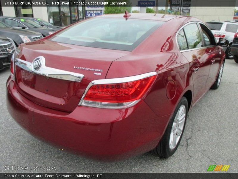 Red Jewel Tintcoat / Cocoa/Light Cashmere 2010 Buick LaCrosse CXL