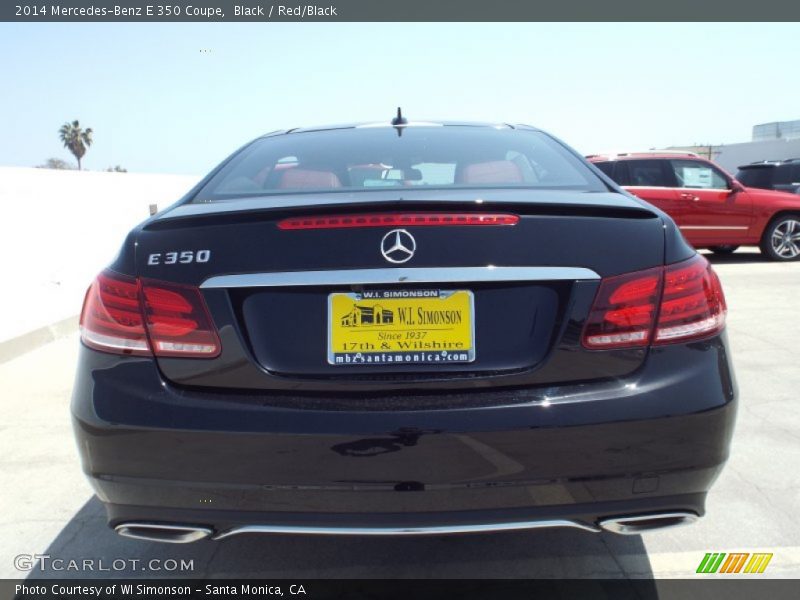Black / Red/Black 2014 Mercedes-Benz E 350 Coupe