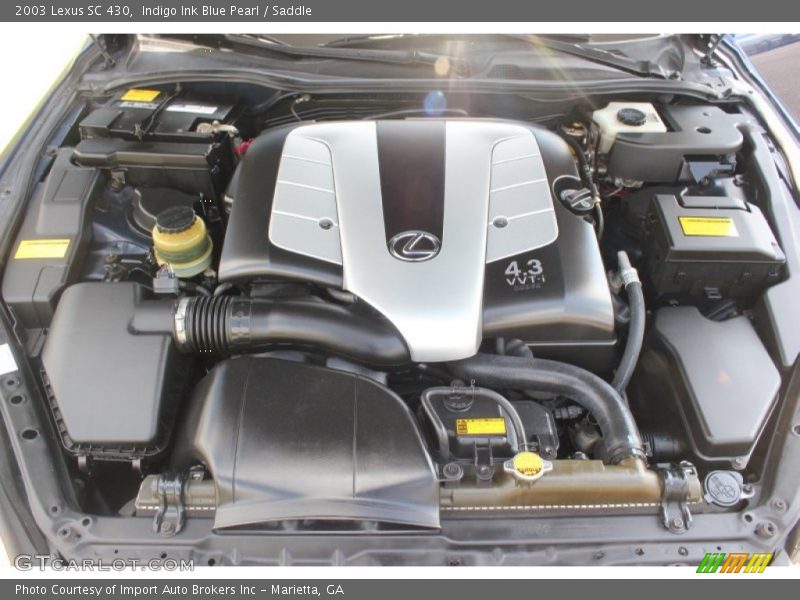 Indigo Ink Blue Pearl / Saddle 2003 Lexus SC 430