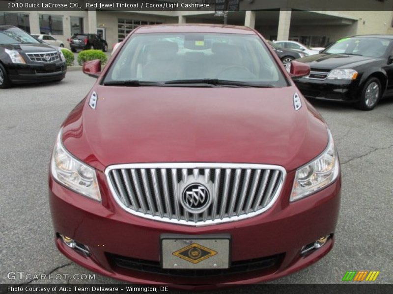 Red Jewel Tintcoat / Cocoa/Light Cashmere 2010 Buick LaCrosse CXL