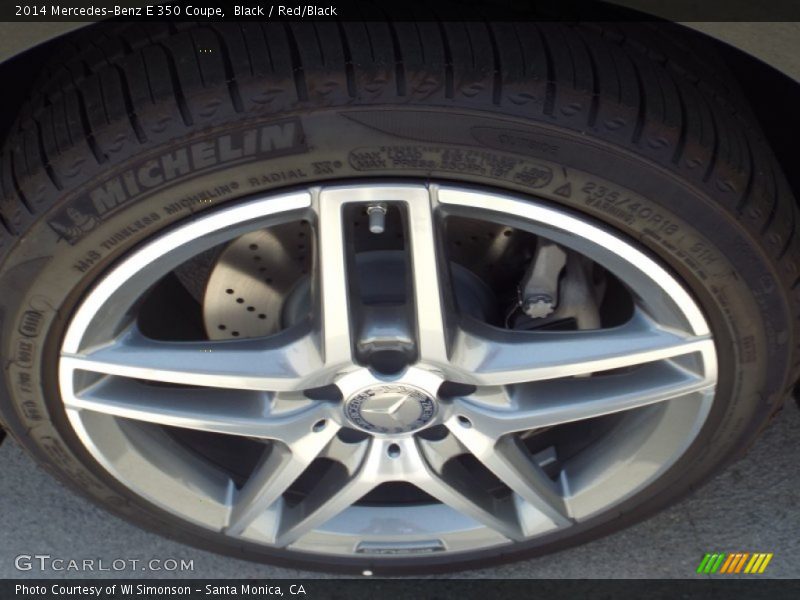 Black / Red/Black 2014 Mercedes-Benz E 350 Coupe