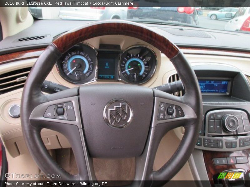 Red Jewel Tintcoat / Cocoa/Light Cashmere 2010 Buick LaCrosse CXL