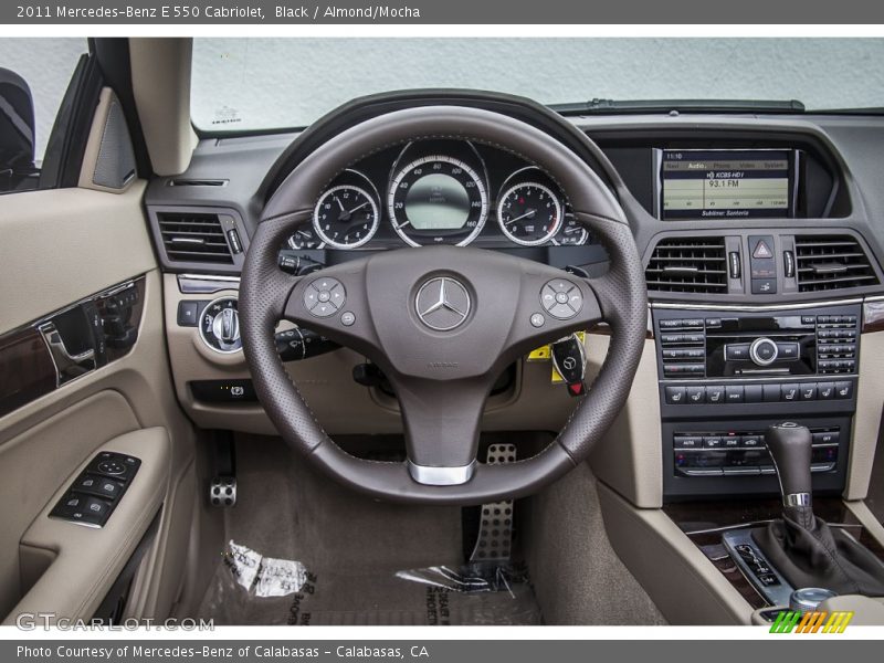 Black / Almond/Mocha 2011 Mercedes-Benz E 550 Cabriolet