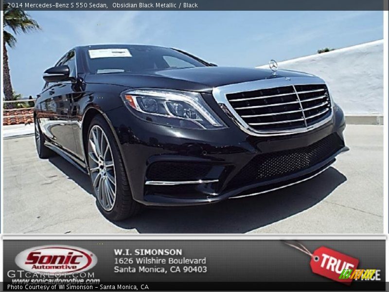 Obsidian Black Metallic / Black 2014 Mercedes-Benz S 550 Sedan