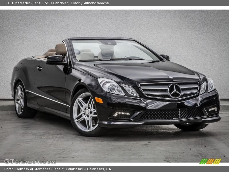 Black / Almond/Mocha 2011 Mercedes-Benz E 550 Cabriolet