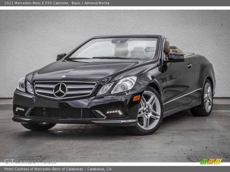Black / Almond/Mocha 2011 Mercedes-Benz E 550 Cabriolet