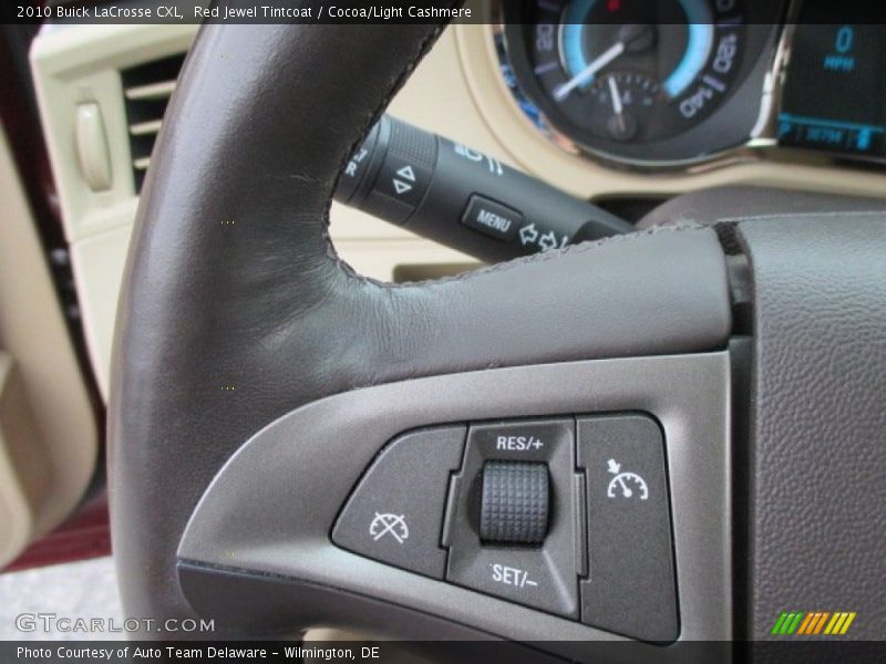 Red Jewel Tintcoat / Cocoa/Light Cashmere 2010 Buick LaCrosse CXL