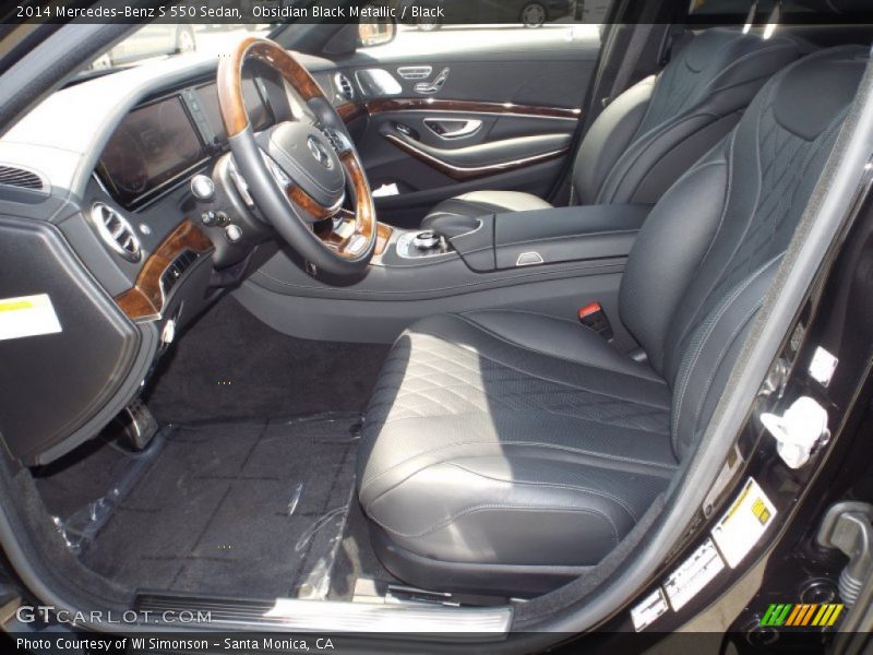 Obsidian Black Metallic / Black 2014 Mercedes-Benz S 550 Sedan