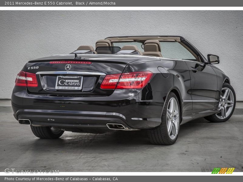 Black / Almond/Mocha 2011 Mercedes-Benz E 550 Cabriolet