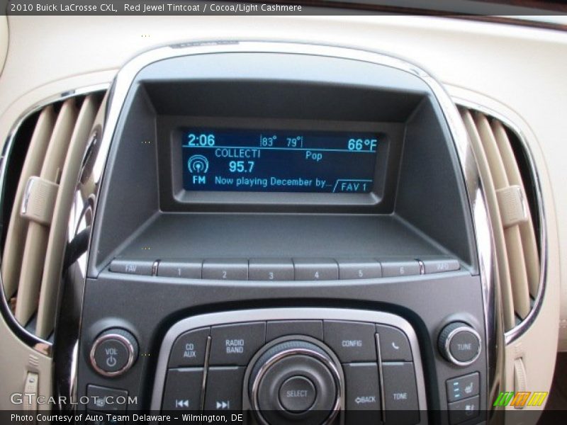 Red Jewel Tintcoat / Cocoa/Light Cashmere 2010 Buick LaCrosse CXL