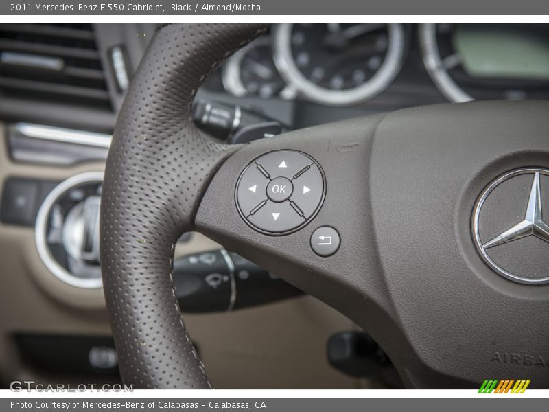 Black / Almond/Mocha 2011 Mercedes-Benz E 550 Cabriolet