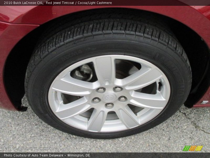 Red Jewel Tintcoat / Cocoa/Light Cashmere 2010 Buick LaCrosse CXL