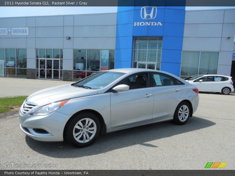 Radiant Silver / Gray 2011 Hyundai Sonata GLS