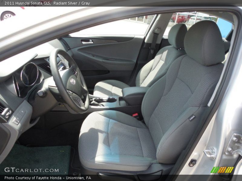 Radiant Silver / Gray 2011 Hyundai Sonata GLS
