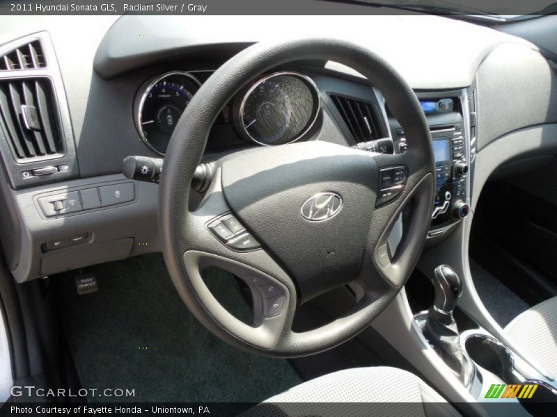 Radiant Silver / Gray 2011 Hyundai Sonata GLS