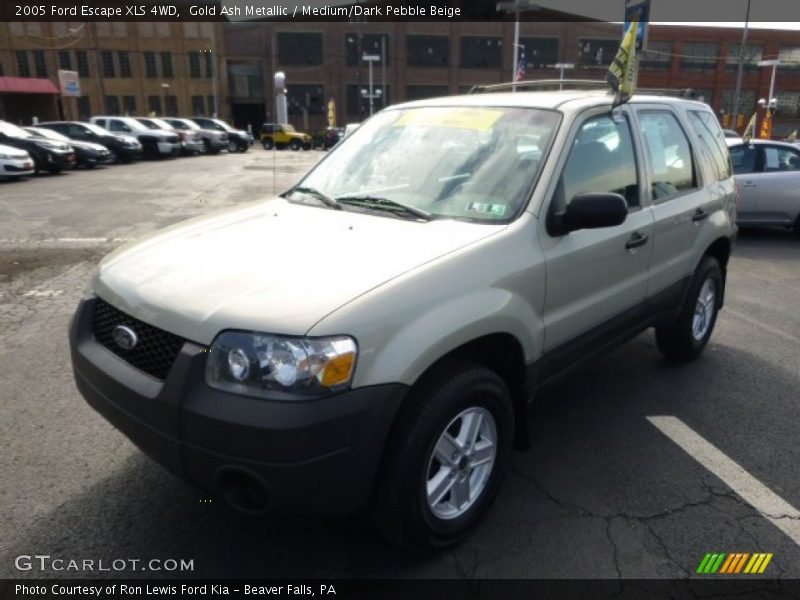 Gold Ash Metallic / Medium/Dark Pebble Beige 2005 Ford Escape XLS 4WD