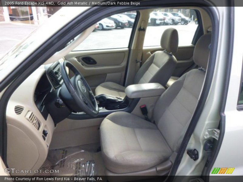 Gold Ash Metallic / Medium/Dark Pebble Beige 2005 Ford Escape XLS 4WD