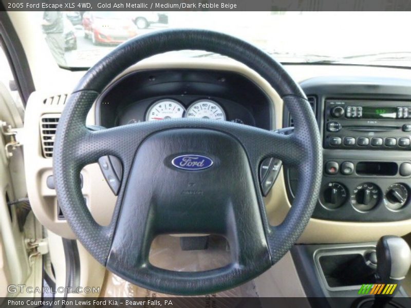 Gold Ash Metallic / Medium/Dark Pebble Beige 2005 Ford Escape XLS 4WD