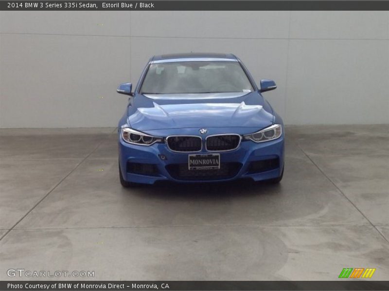 Estoril Blue / Black 2014 BMW 3 Series 335i Sedan